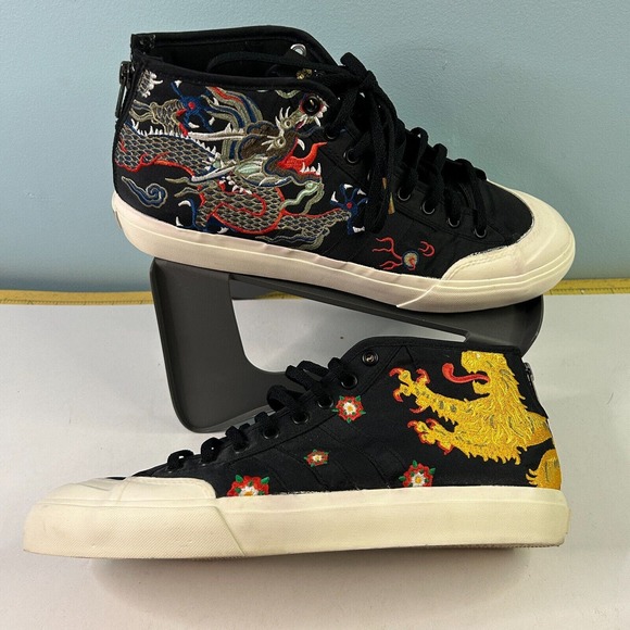 Adidas Matchcourt Mid Footpatrol x Juice Sneaker Mens 10 Hong Kong London Dragon - Picture 1 of 16